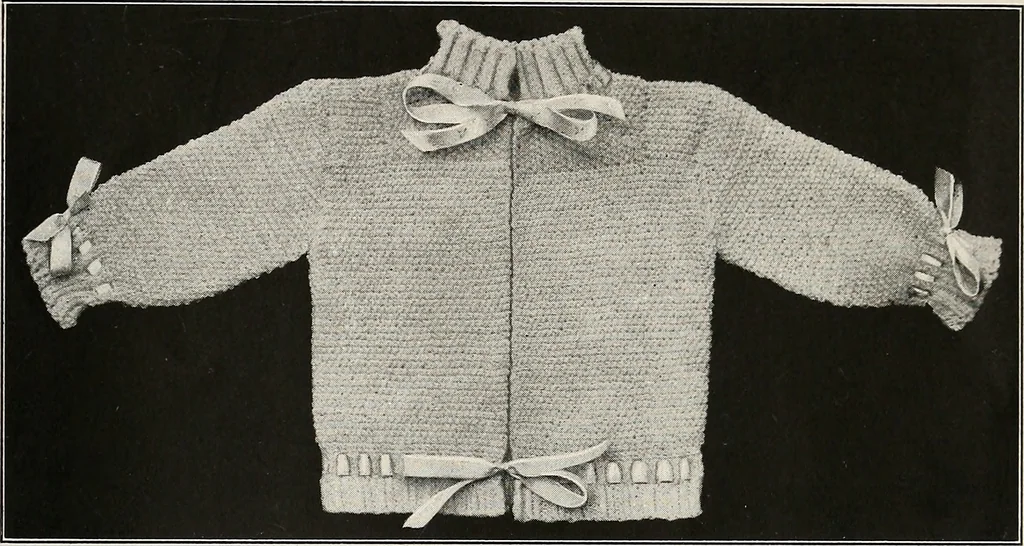 An illustration from The Columbia book of yarns : containing a manual of knitting and crocheting, 1916, leaf 38