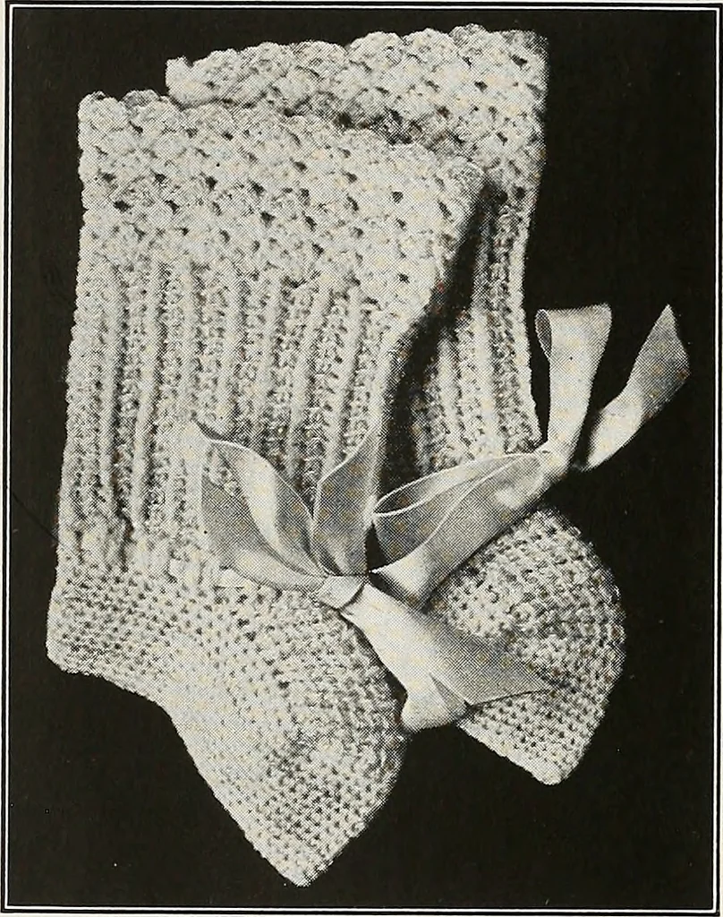 An illustration from The Columbia book of yarns : containing a manual of knitting and crocheting, 1916, leaf 47