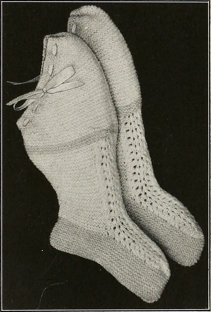 An illustration from The Columbia book of yarns : containing a manual of knitting and crocheting, 1916, leaf 50