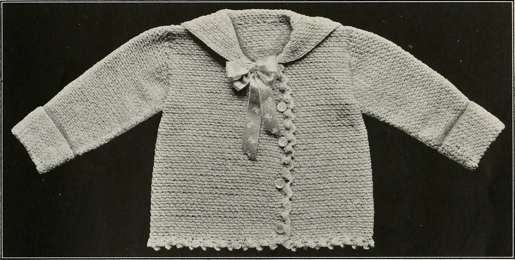 An illustration from The Columbia book of yarns : containing a manual of knitting and crocheting, 1916, leaf 52