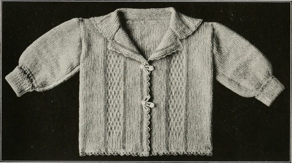 An illustration from The Columbia book of yarns : containing a manual of knitting and crocheting, 1916, leaf 54