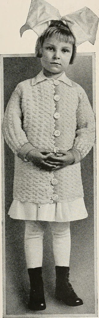 An illustration from The Columbia book of yarns : containing a manual of knitting and crocheting, 1916, leaf 56