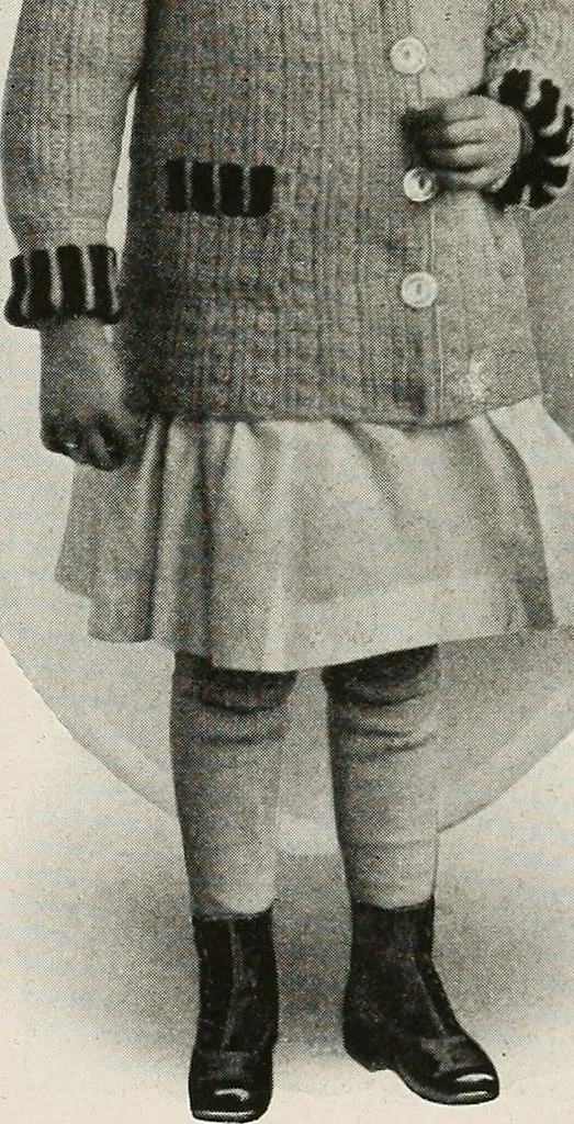An illustration from The Columbia book of yarns : containing a manual of knitting and crocheting, 1916, leaf 58