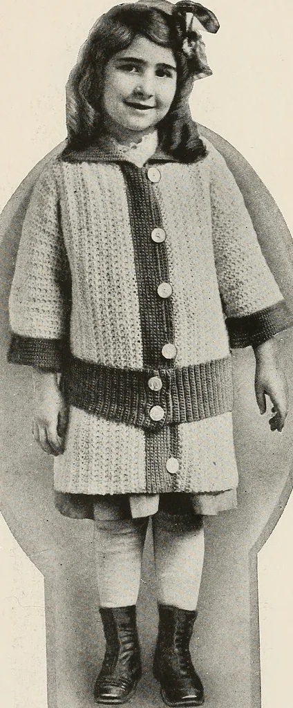 An illustration from The Columbia book of yarns : containing a manual of knitting and crocheting, 1916, leaf 59