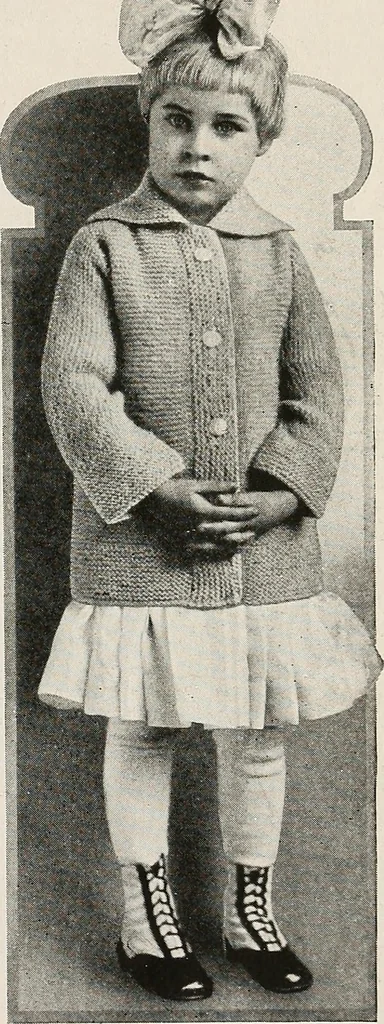 An illustration from The Columbia book of yarns : containing a manual of knitting and crocheting, 1916, leaf 62