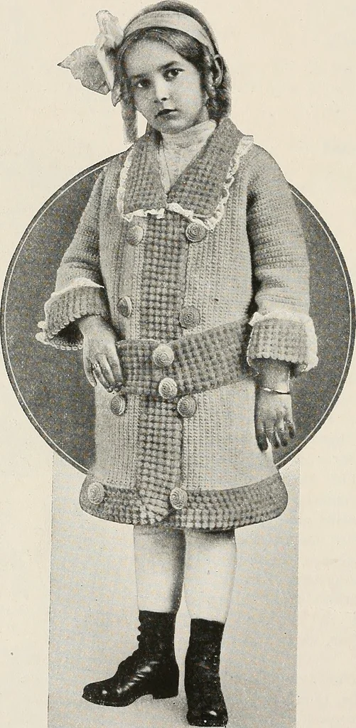 An illustration from The Columbia book of yarns : containing a manual of knitting and crocheting, 1916, leaf 63