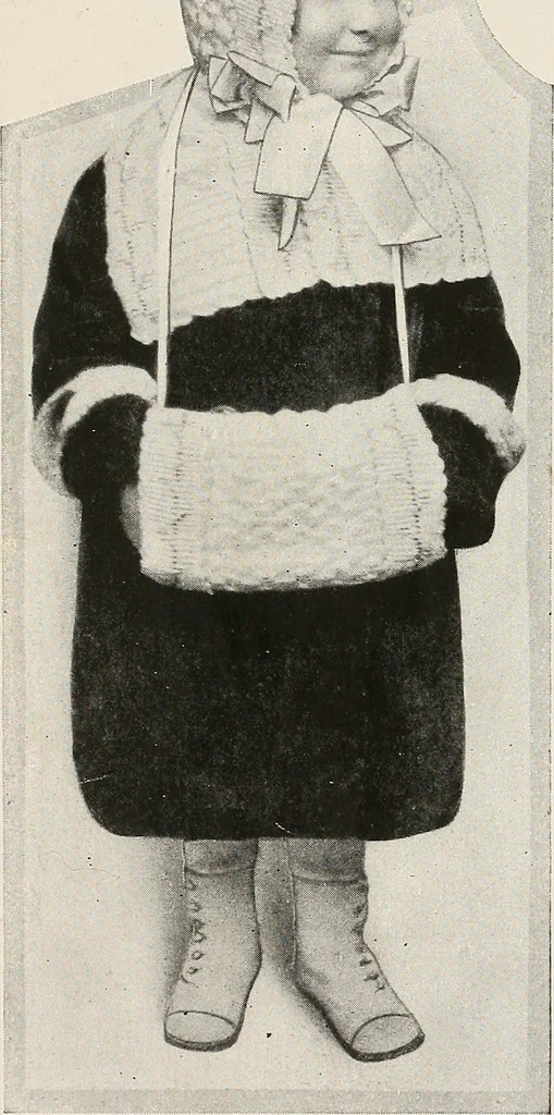 An illustration from The Columbia book of yarns : containing a manual of knitting and crocheting, 1916, leaf 65