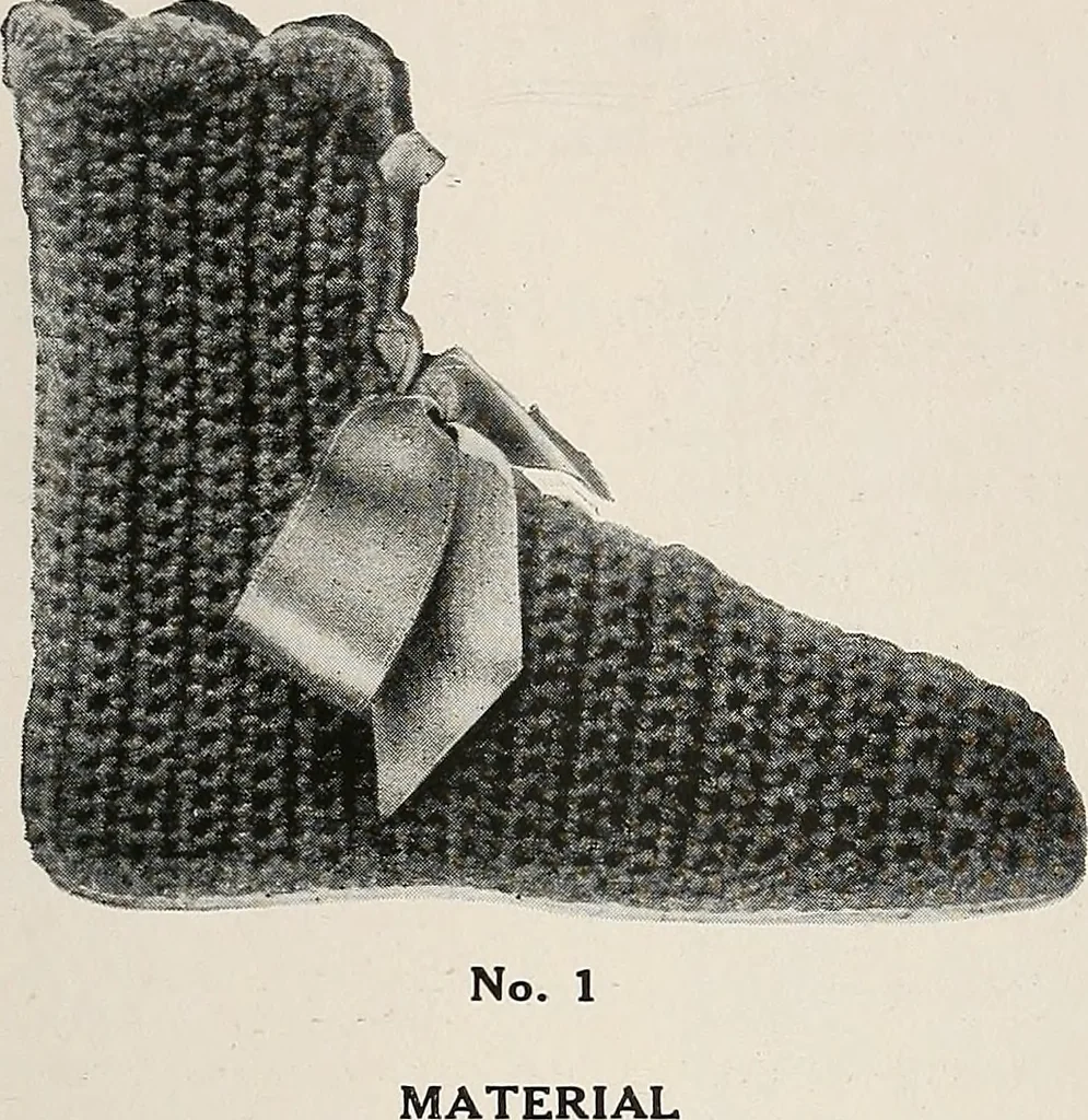 An illustration from The Columbia book of yarns : containing a manual of knitting and crocheting, 1916, leaf 66