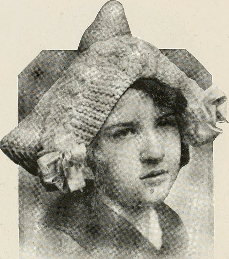 An illustration from The Columbia book of yarns : containing a manual of knitting and crocheting, 1916, leaf 71