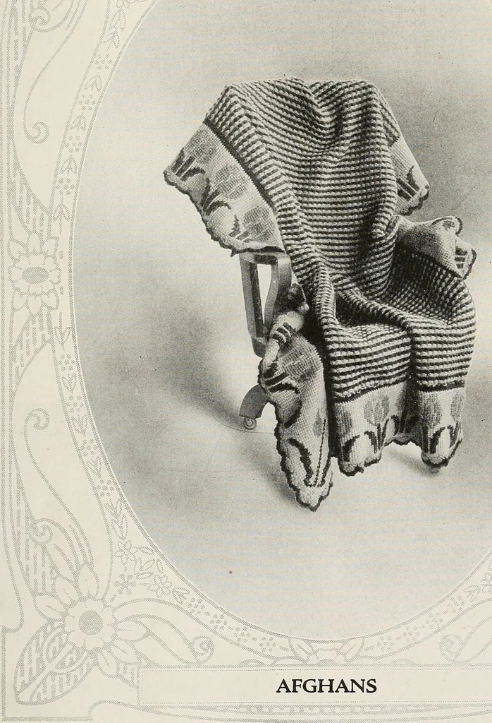 An illustration from The Columbia book of yarns : containing a manual of knitting and crocheting, 1916, leaf 72
