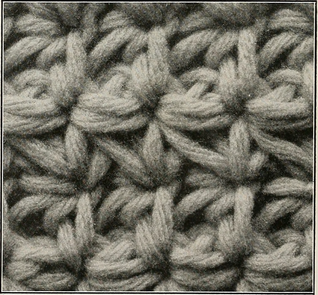 An illustration from The Columbia book of yarns : containing a manual of knitting and crocheting, 1916, leaf 73