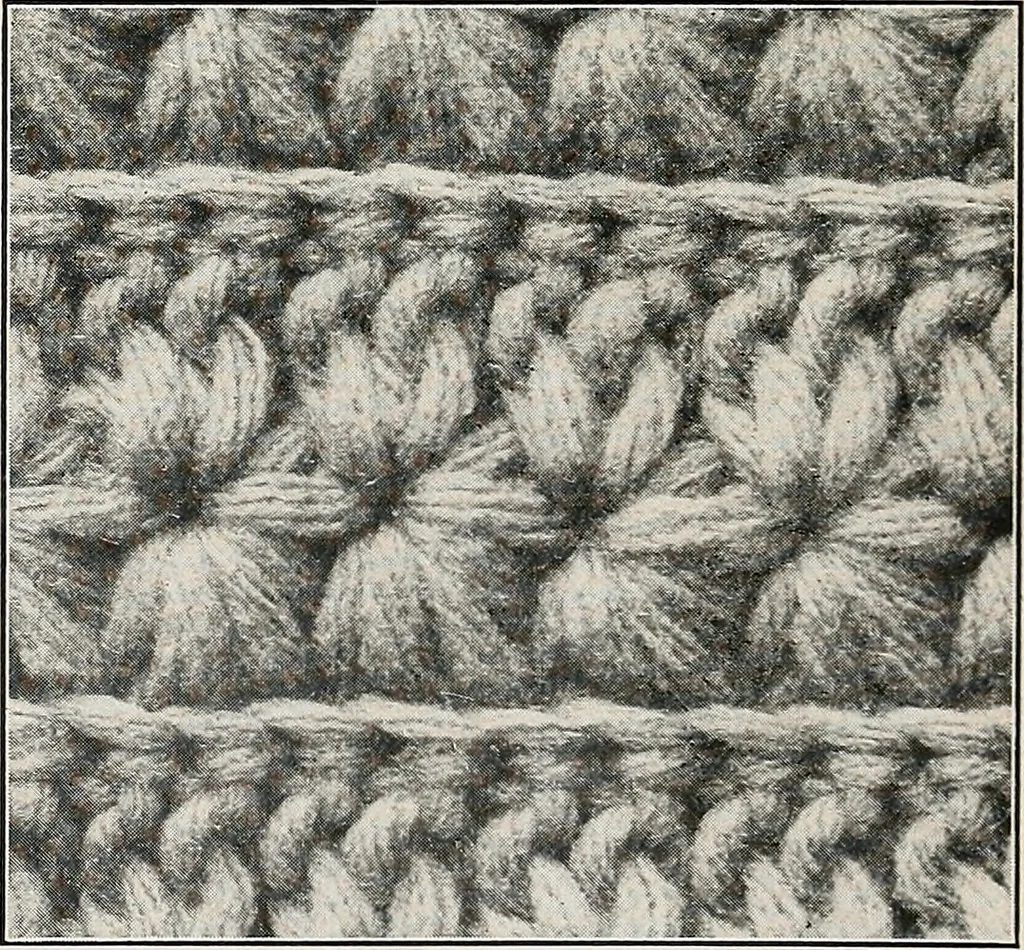 An illustration from The Columbia book of yarns : containing a manual of knitting and crocheting, 1916, leaf 74