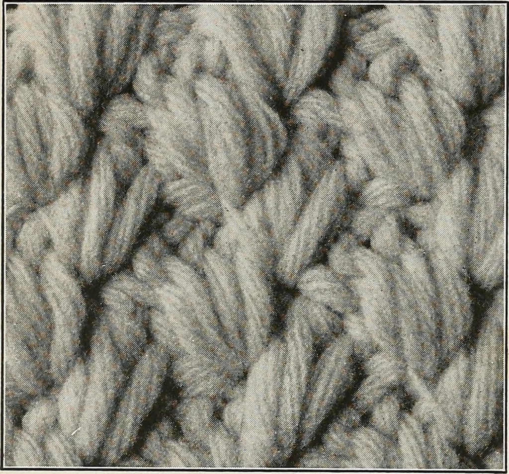An illustration from The Columbia book of yarns : containing a manual of knitting and crocheting, 1916, leaf 75