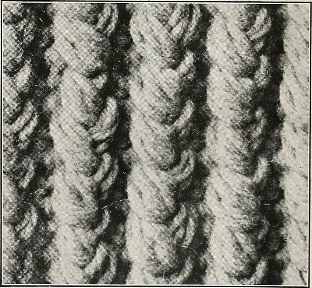 An illustration from The Columbia book of yarns : containing a manual of knitting and crocheting, 1916, leaf 76
