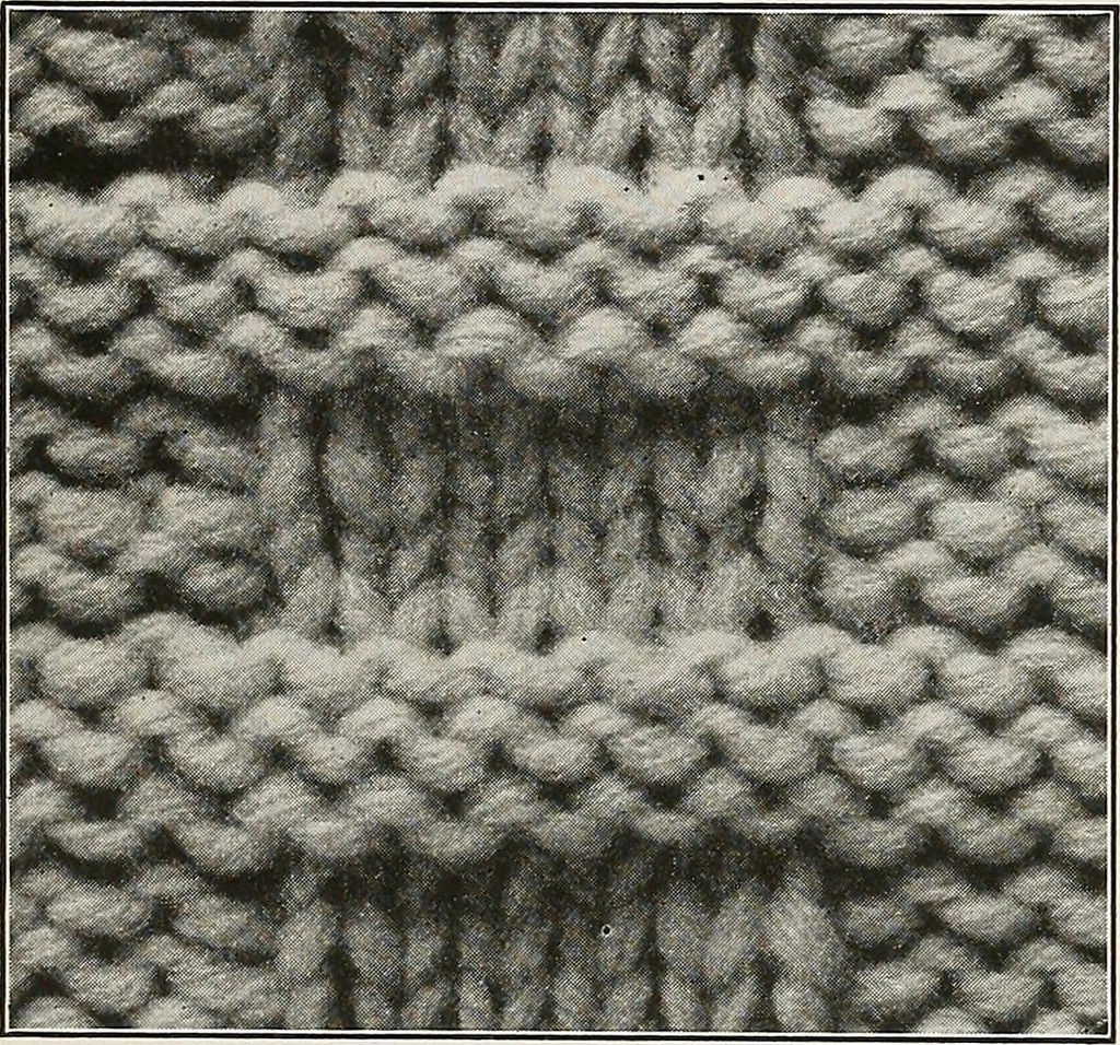 An illustration from The Columbia book of yarns : containing a manual of knitting and crocheting, 1916, leaf 77