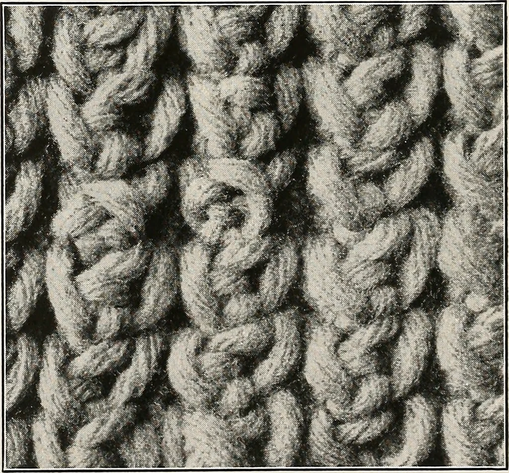 An illustration from The Columbia book of yarns : containing a manual of knitting and crocheting, 1916, leaf 81
