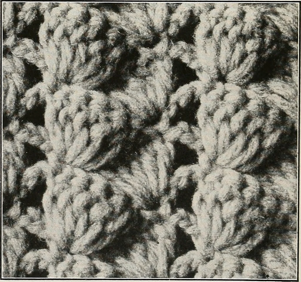 An illustration from The Columbia book of yarns : containing a manual of knitting and crocheting, 1916, leaf 82