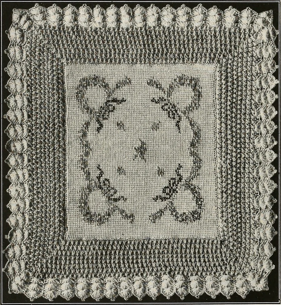 An illustration from The Columbia book of yarns : containing a manual of knitting and crocheting, 1916, leaf 85