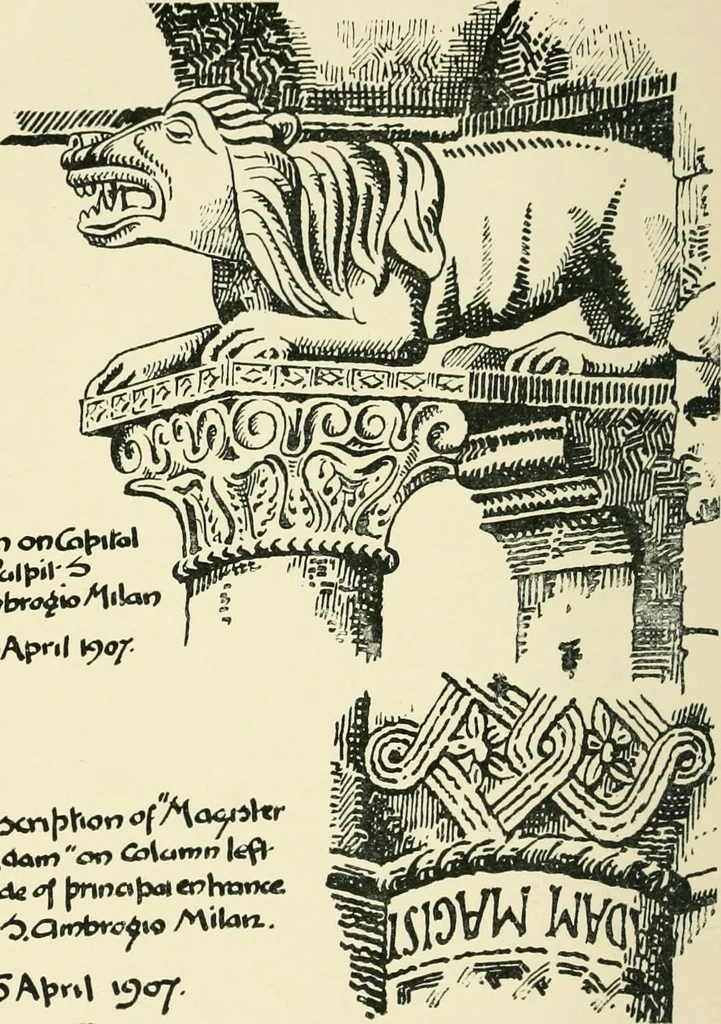 An illustration from The Comacines, their predecessors and their successors, 1910, leaf 67