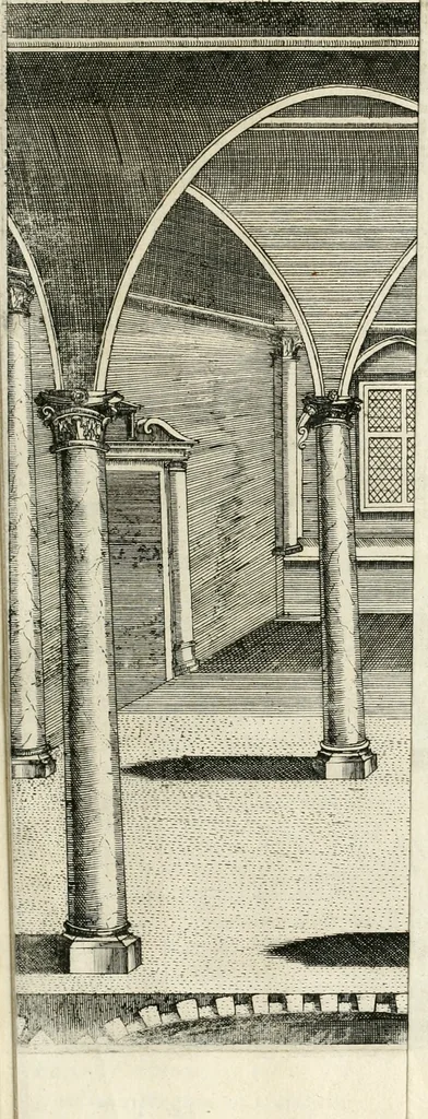 An illustration from Combat d'honneur concerte par les IIII. elemens sur l'heureuse entrée de Madame la duchesse de La Valette en la ville de Metz : ensemble la resiouyssance publicq. concertee par les habitans de la ville, et du pays sur le mesme sujet, 1627, leaf 154