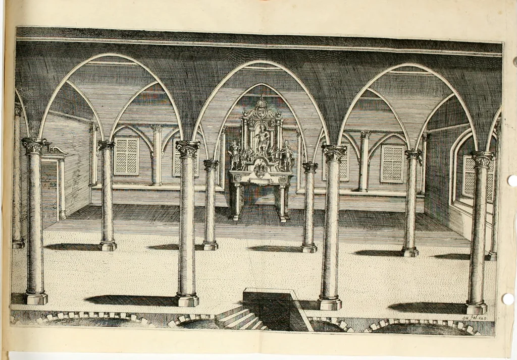 An illustration from Combat d'honneur concerte par les IIII. elemens sur l'heureuse entrée de Madame la duchesse de La Valette en la ville de Metz : ensemble la resiouyssance publicq. concertee par les habitans de la ville, et du pays sur le mesme sujet, 1627, leaf 155
