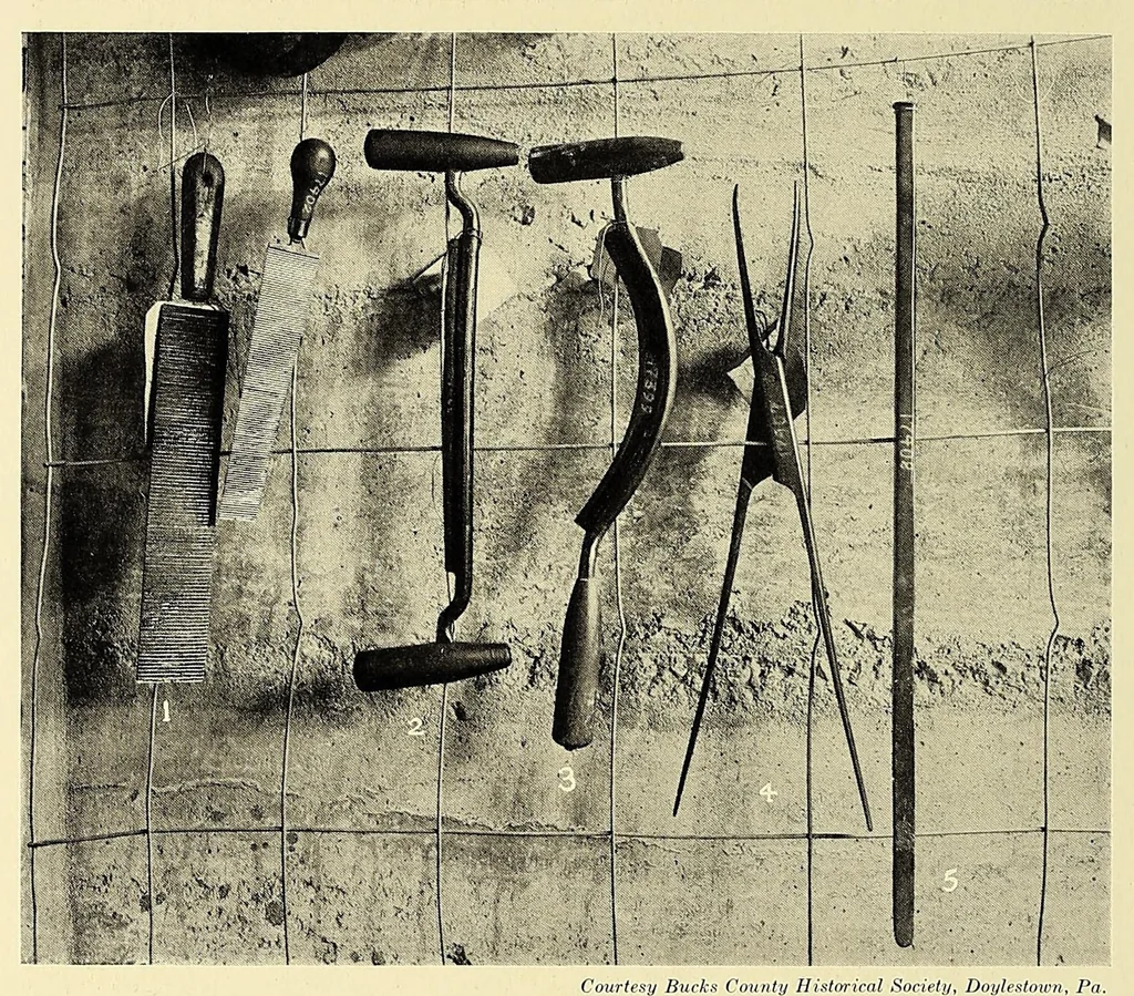 An illustration from Comb making in America, an account of the origin and development of the industry for which Leominster has become famous, to which are added pictures of many of the early comb makers and views of the old time comb shops, 1925, leaf 72
