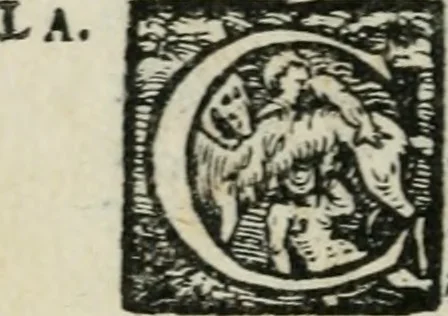An illustration from Comedia, 1562, leaf 19