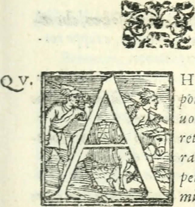 An illustration from Comedia, 1562, leaf 58