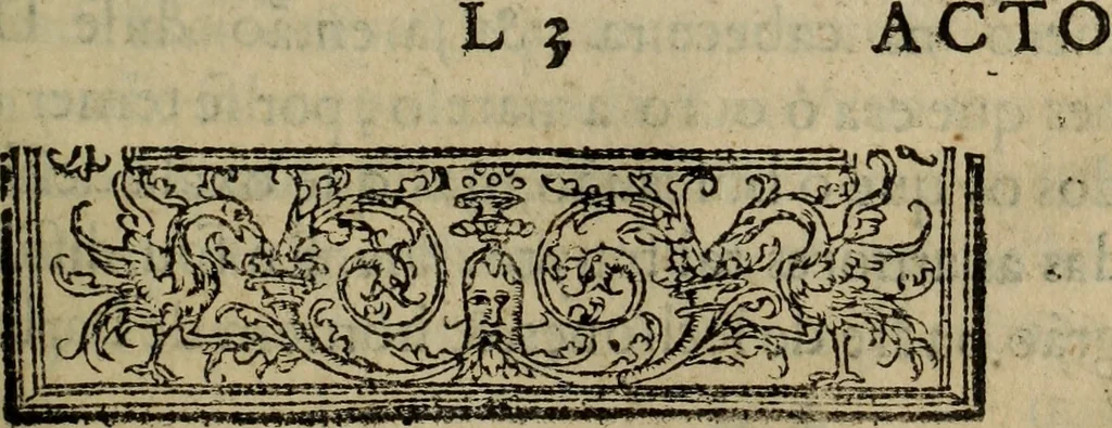 An illustration from Comedia Aulegrafia, 1619, leaf 180