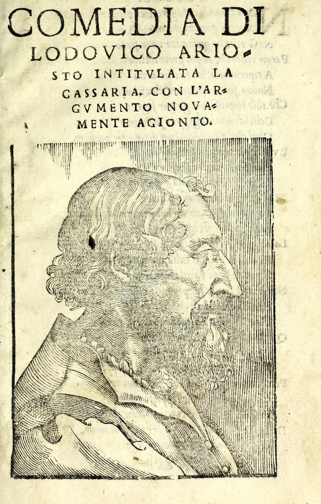 An illustration from Comedia di Lodovico Ariosto intitvlata La cassaria : con l'argvmento novamente agionto, 1542, leaf 5