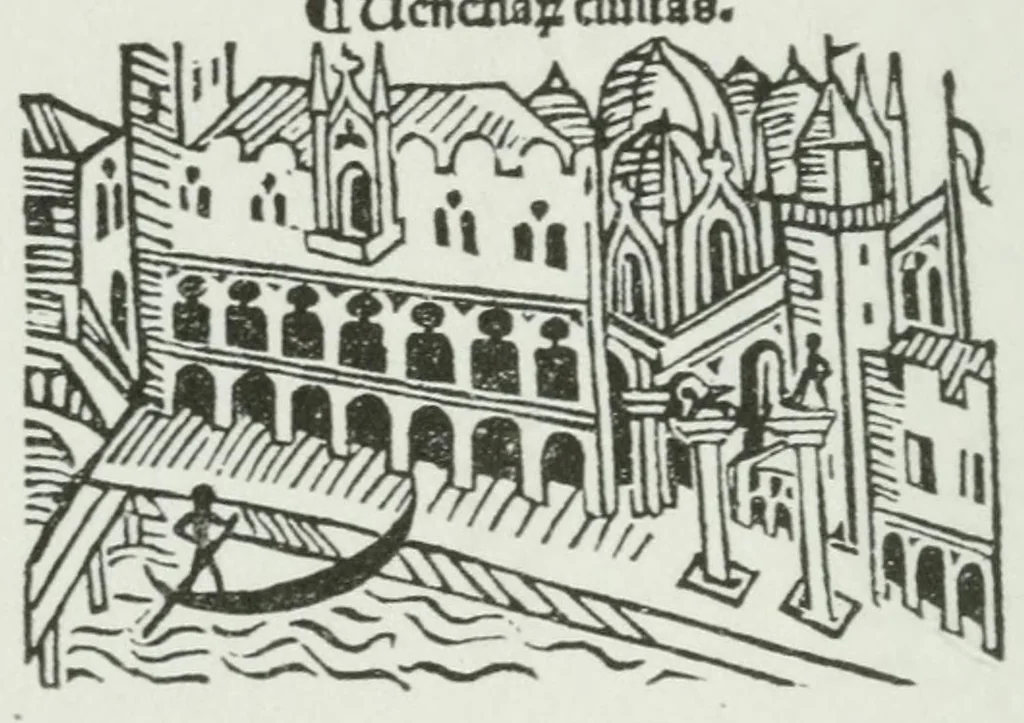 An illustration from Comedia di messer Lodouico Ariosto intitolata Cassaria : con l'argumento aggiunto et non piu stampato, 1538, leaf 2