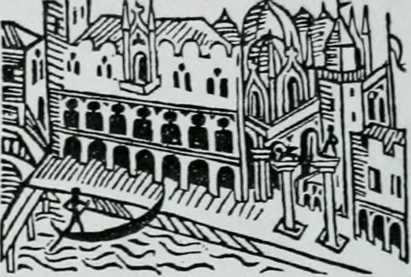An illustration from Comedia intitolata Sine nomine, 1574, leaf 1