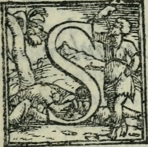 An illustration from Comedia intitolata Sine nomine, 1574, leaf 12