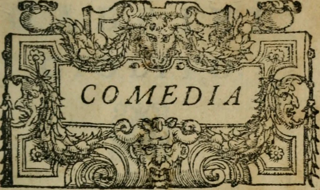An illustration from Comedia del sacrificio de gli Intronati da Siena, 1559, leaf 2