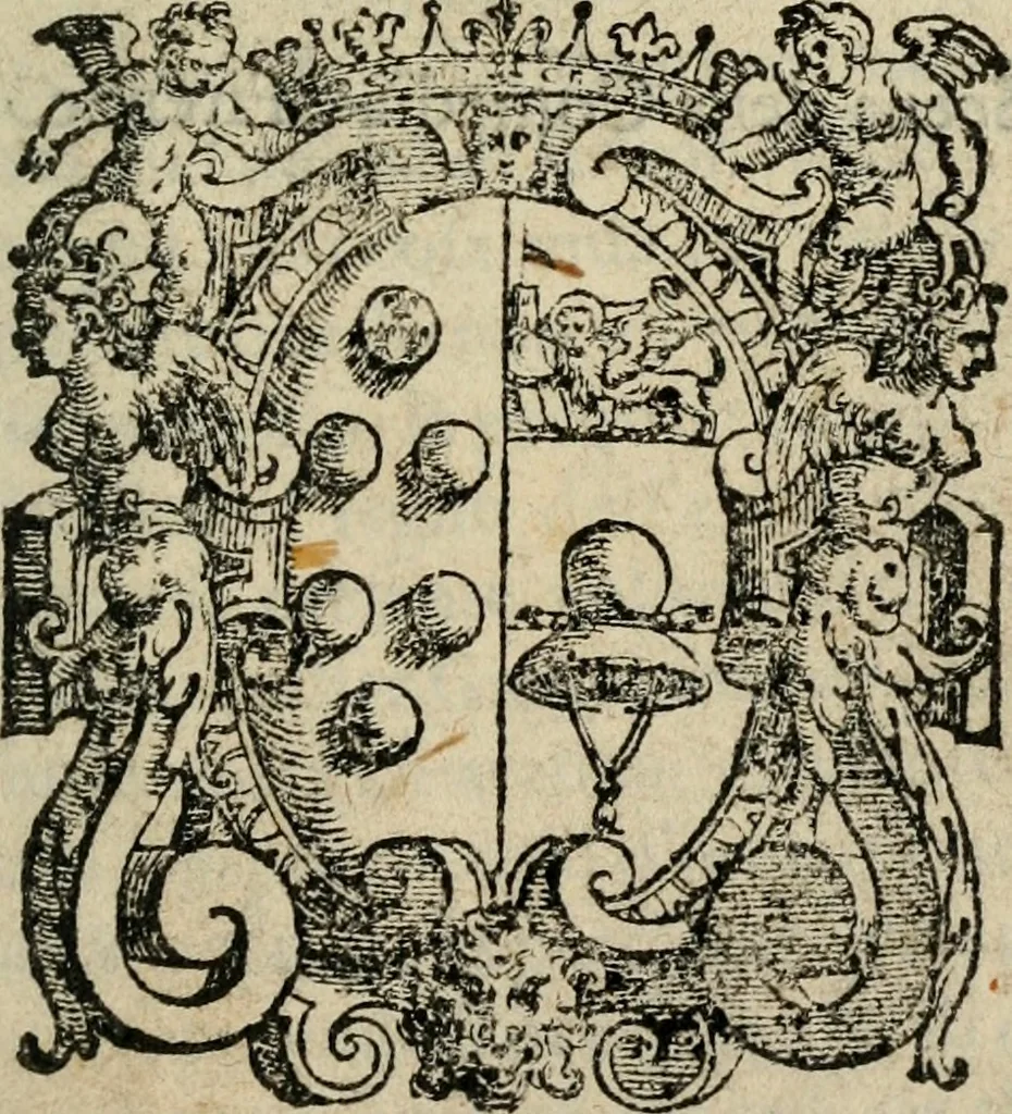 An illustration from Comedie di M. Gianmaria Cecchi, Fiorentino : Libro primo. Nel quale si contengono, La dote; La moglie; Il corredo; La stiaua; Il donzello; Gl'incantesimi; Lo spirito .., 1585, leaf 6