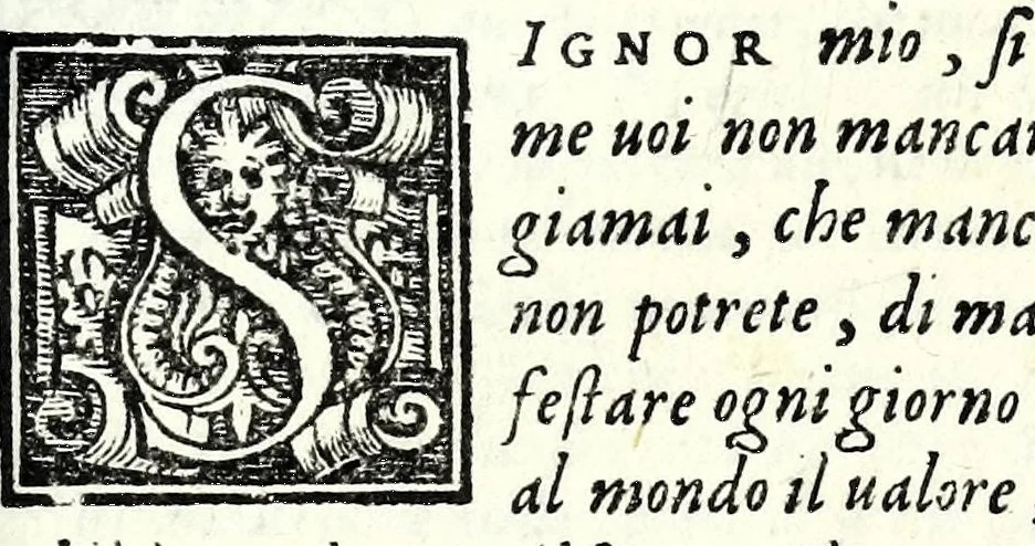 An illustration from Comedie di m. Girolamo Parabosco .., 1560, leaf 127