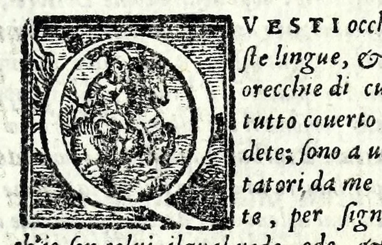 An illustration from Comedie di m. Girolamo Parabosco .., 1560, leaf 251