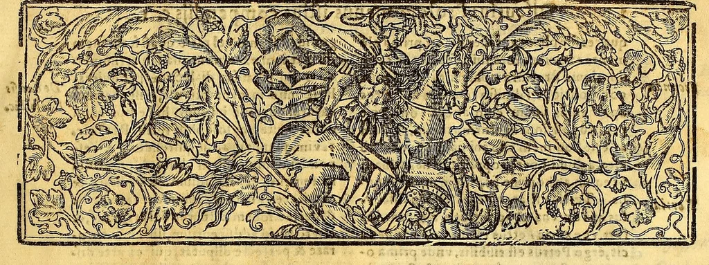 An illustration from Comentarii ac quaestiones in vniuersam Aristotelis ac subtilissimi doctoris Ihoannis Duns Scoti logicam. : Totum hoc opus in duas partes distributum offertur: prima continet breue quoddam Logicae compendium quod vulgo solet Summa seu Summulae Dialecticae nuncupati quaestiones prolegomenales, praedicabilia Porphirij, & Aristotelis Antipraedicamenta, Praedicamenta & post praedicamebta [sic]. : Secunda pars libros Perihermeniarum seu de interpretatione, libros priorum, posteriorum, Topicorum & Elenchorum comprehendit. Auctore R.P.F. Hyeronimo Valera Peruano Ordinis Minorum Regularis obseruantiae, Pruouinciae duodecim Apostolorum, sacre theologiae lectore iubilato & in celeberrimo Limensi Conuentis S. Francisci Guardiano, 1610, leaf 17
