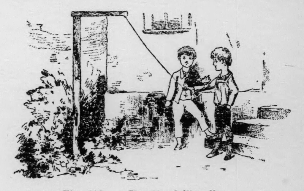 An illustration from "Come posso divertirmi" [microform]; piccola enciclopedia di giuochi e passatempi per giovani ed adulti, 1922, leaf 236