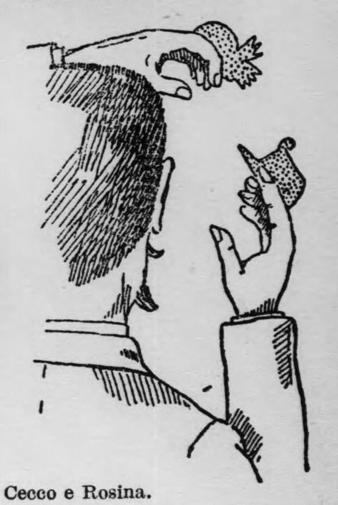 An illustration from "Come posso divertirmi" [microform]; piccola enciclopedia di giuochi e passatempi per giovani ed adulti, 1922, leaf 277