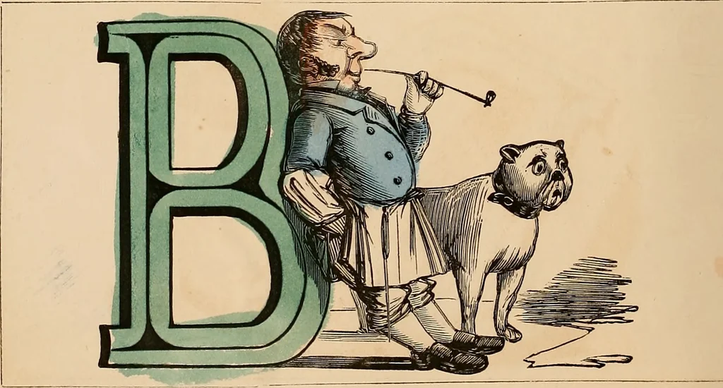 An illustration from The comic alphabet, 1847, leaf 1