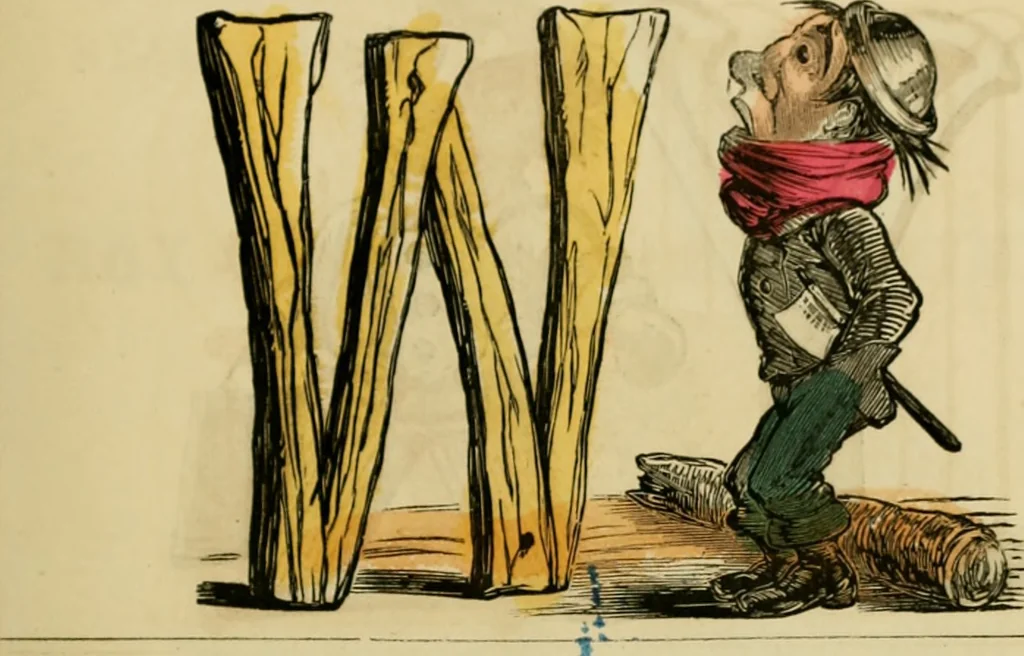 An illustration from The comic alphabet, 1847, leaf 10