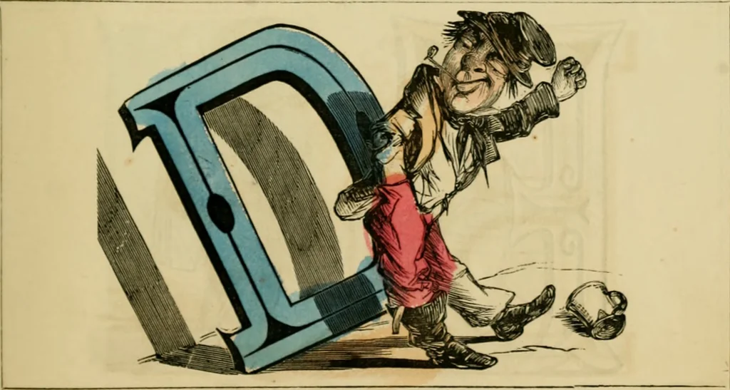 An illustration from The comic alphabet, 1847, leaf 2