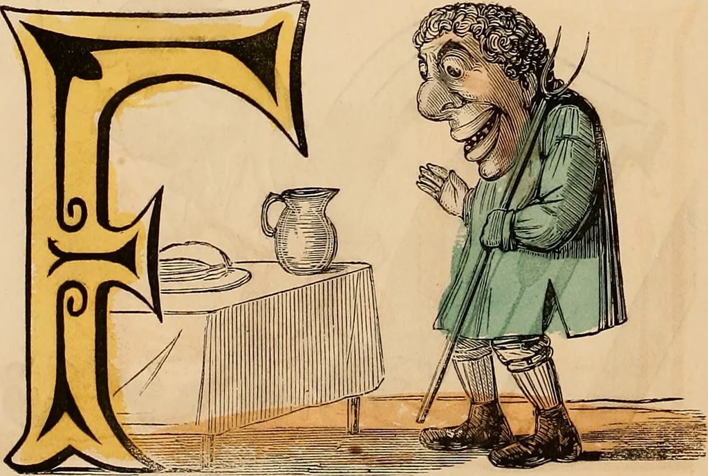 An illustration from The comic alphabet, 1847, leaf 3