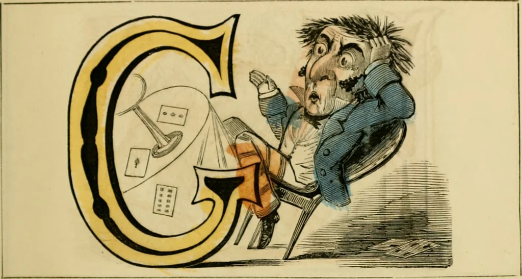 An illustration from The comic alphabet, 1847, leaf 4
