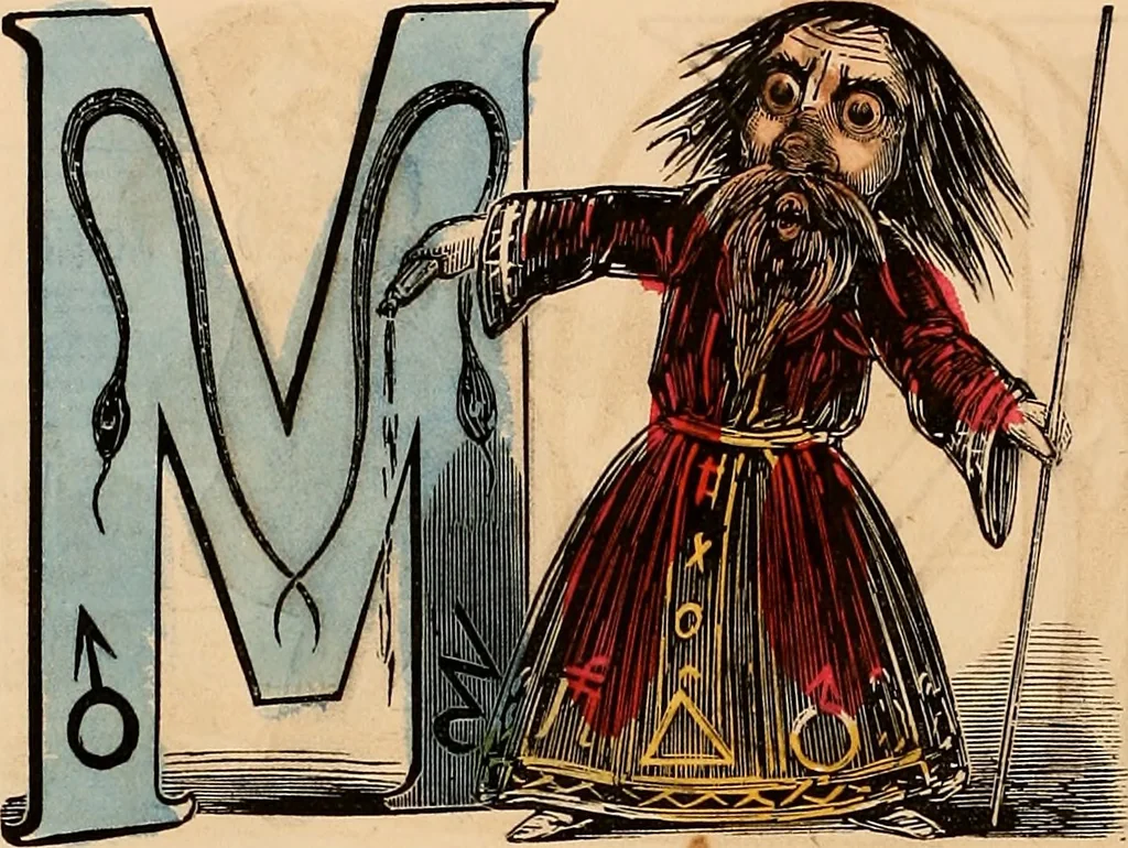 An illustration from The comic alphabet, 1847, leaf 5