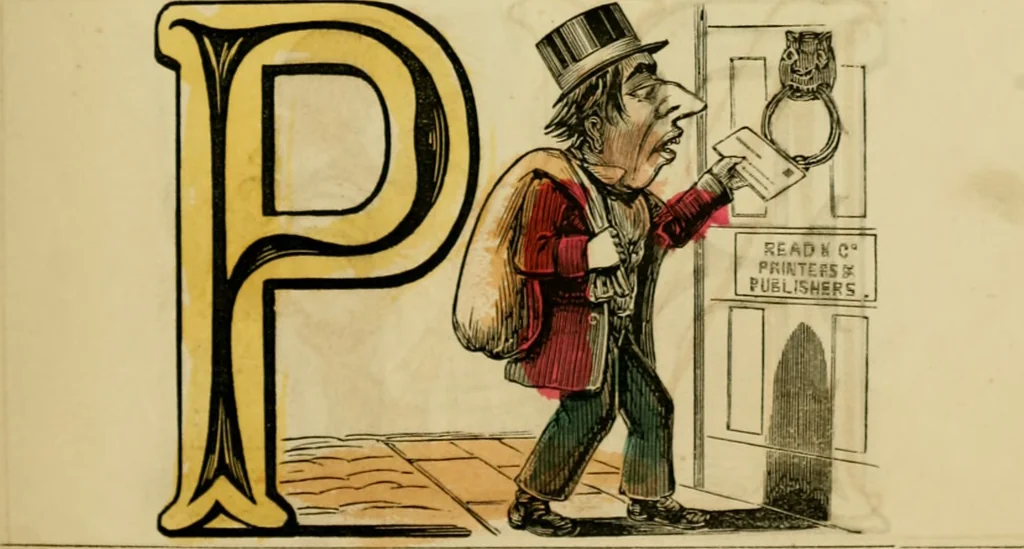 An illustration from The comic alphabet, 1847, leaf 6