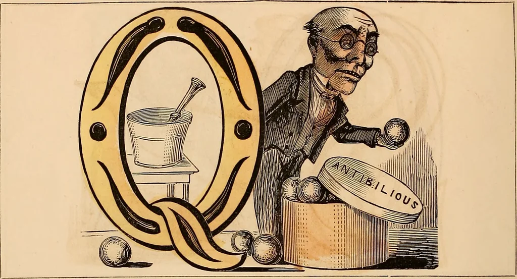An illustration from The comic alphabet, 1847, leaf 7