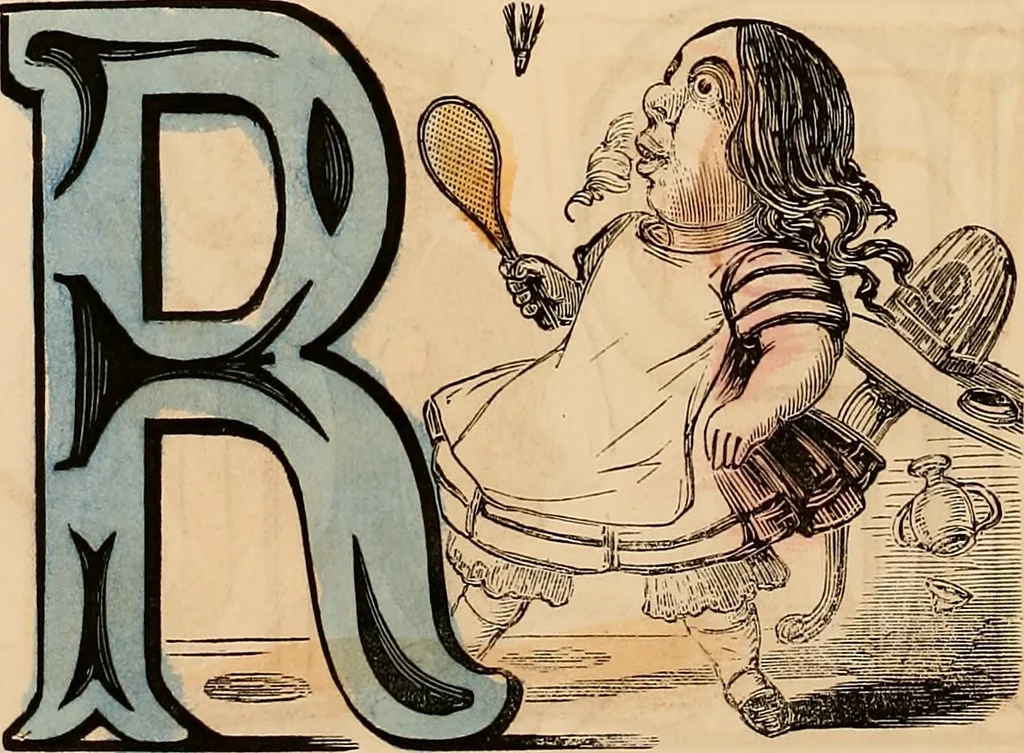 An illustration from The comic alphabet, 1847, leaf 7