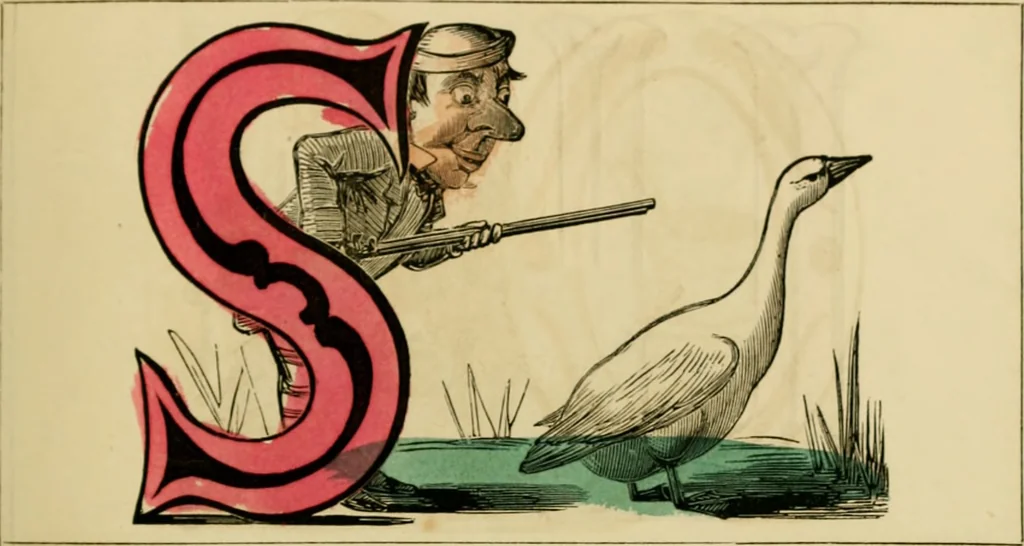 An illustration from The comic alphabet, 1847, leaf 8